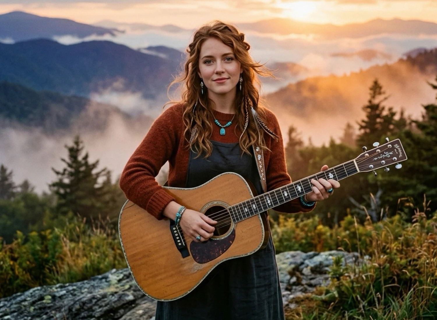 Maggie Rowan performing